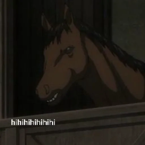 anime, аниме, человек, тари тари лошадь, смеющаяся лошадь