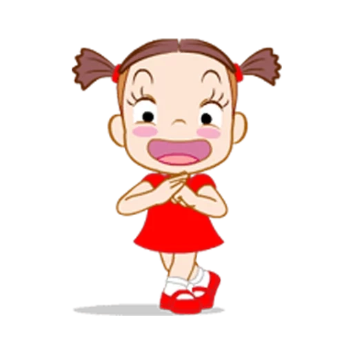 chica, niño, jumbooka, personaje, dibujo de niña