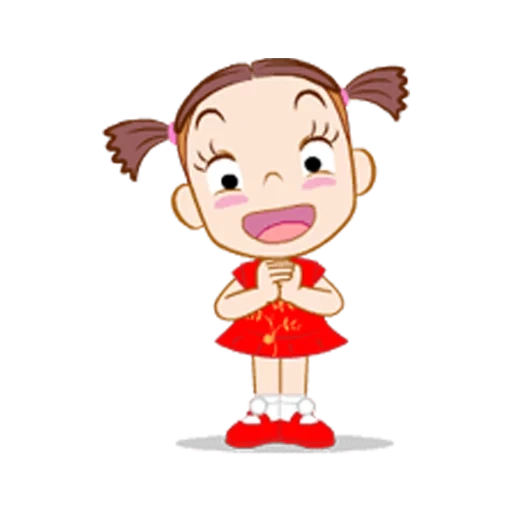little girl, children, girl, jumbooka, cute cartoon