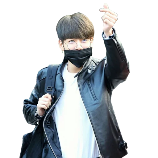 bts jungkook, jung jungkook, occhiali jungkook trasparente, jung jungkook in una maschera