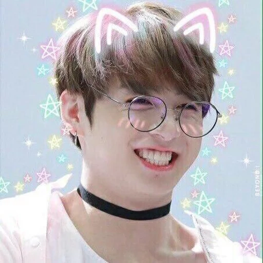 jung jungkook, jung jungkook avec des lunettes, jungkook bts, jungkook avec des lunettes transparentes