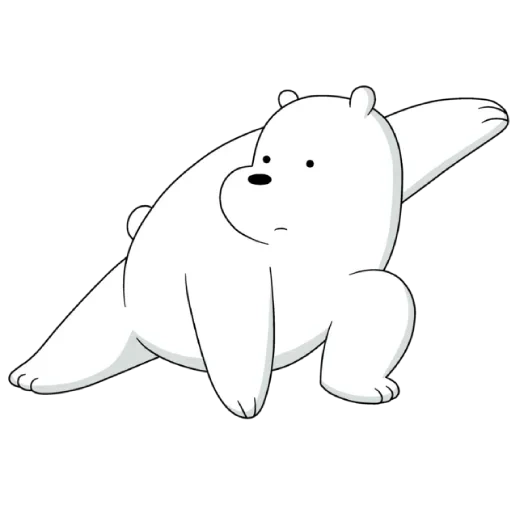 polar bear, we naked bear white, polar bear cartoon, the whole truth of bear white, polar bear we naked bear emotion