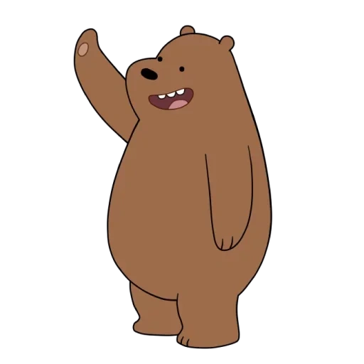 o urso é fofo, urso urso, nós ursos nus marrom, desenho animado de urso marrom, toda a verdade sobre os ursos de grisli