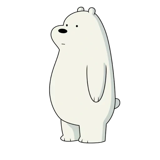 ourson blanc, white we naked bear, ours commun blanc, croquis de l'ours blanc, we naked bear polar bear