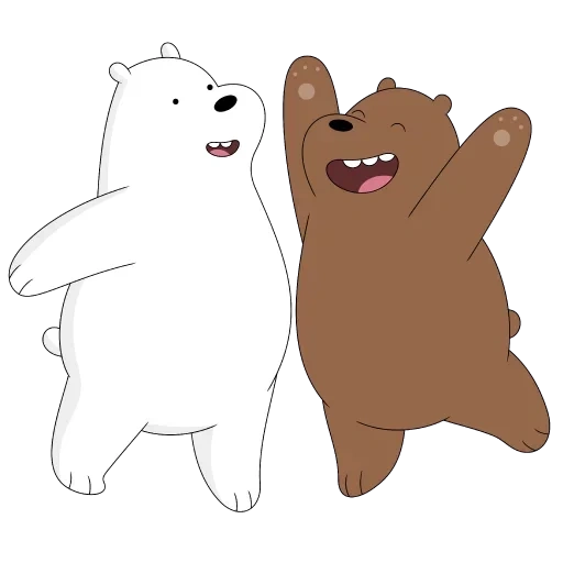 l'ours est mignon, ours polaire, petit ours, we naked bear white, we naked bear polar bear