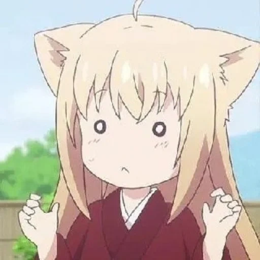 animación, animación neko, arte de animación, konohana kitan, personajes de animación