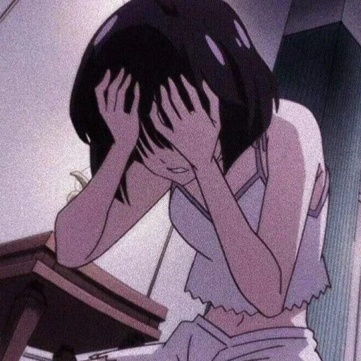 anime, kreativitas anime, anime girl, anime sedih, anime girl sad