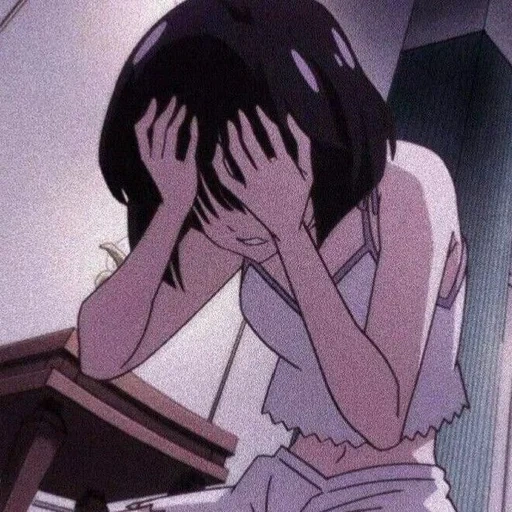 anime, idées d'anime, filles anime, anime triste, l'anime fille est triste