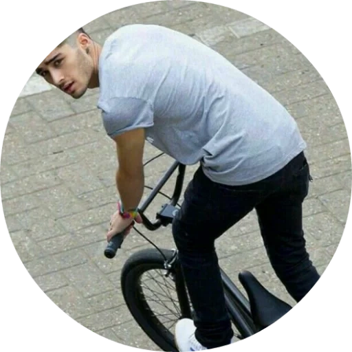 villik, young man, male, riding a bicycle, one direction