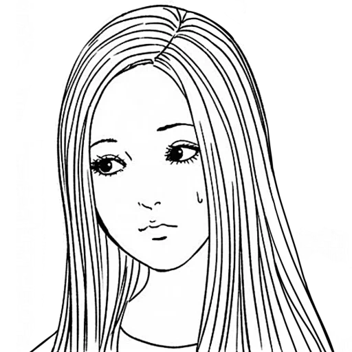 hair, girl, animation cb ld, cut cascade pattern