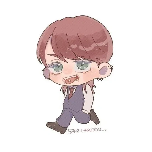 red cliff bts, vmin chibi, jun chibi, exo chibi dior, bts tahen chibik