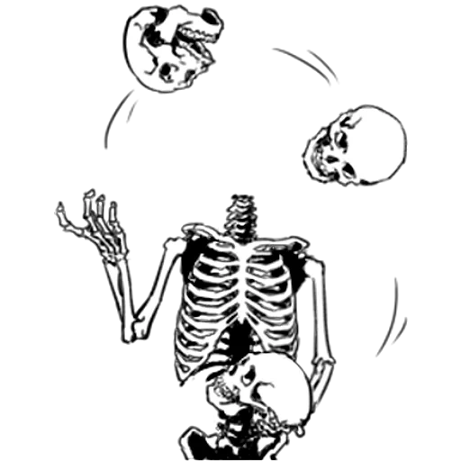 scheletro, schizzo scheletro, disegno scheletro, lo scheletro è nero, bambini coloranti scheletri