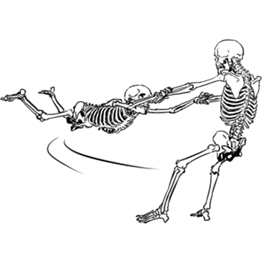 das skelett, the skeleton, skelett skelett, das muster des skeletts, das bewegungsskelett