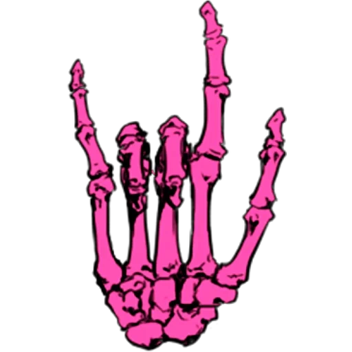 skeleton hand, рука скелета фак, рука скелета рок, средний палец скелет
