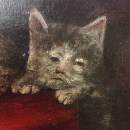 кот, картина кота, коты картинах, картина кошки, коты живописи