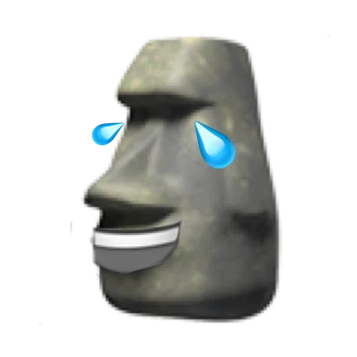 statue de moai, stone face, la statue de moai fume, meme stone face, vapeur dans la bouche de l'ascenseur