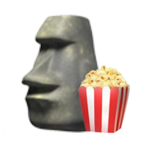 darkness, pistol, expression stone, moai stone expression, moai stone emoji