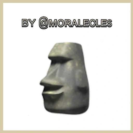 emoticônes, statue de moai, moi emoji, île de pâques, moai stone emoticône