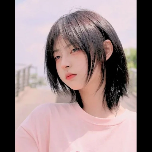 justinaxie, justina xie, haircut girl, cheveux courts, cheveux courts coréens