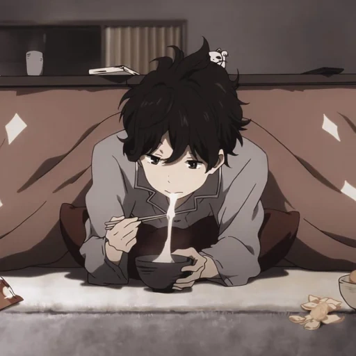 animation, figure, ogi kazutaro, da vinci, nogi kotaro anime coffee