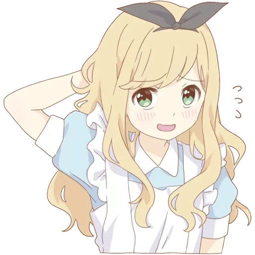 art de l'anime, anime mignon, alice de l'anime pom, anime fille mignonne, stickers anime alice