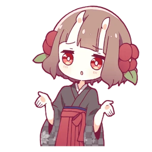 kimono, chara chibi, cookie tyan, chiaki nanami chibi