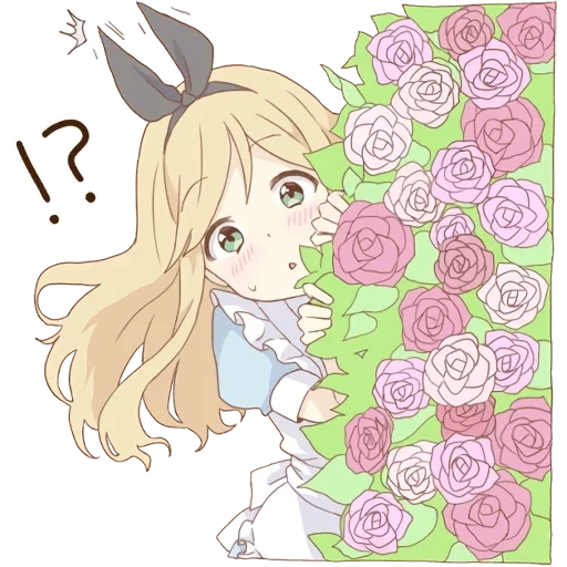 anime, pom apos s alice, anime de kawai, alice de l'anime pom, stickers anime alice