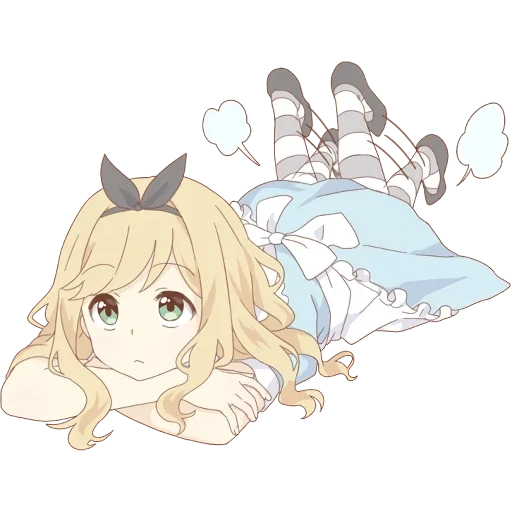 anime neko, art de l'anime, pom apos s alice, alice de l'anime pom, stickers anime alice