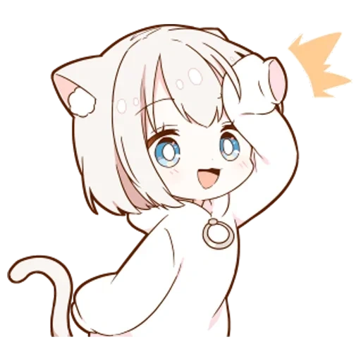 innere medizin, mini uchiko, anime bilder, anime mini neko, niedliche anime-muster