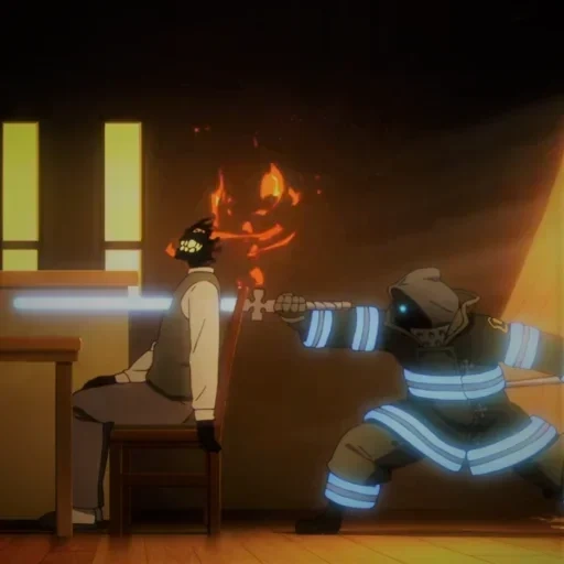 fire force, anime fire force, бригада пожарных, владимир маяковский, пламенная бригада пожарных асс