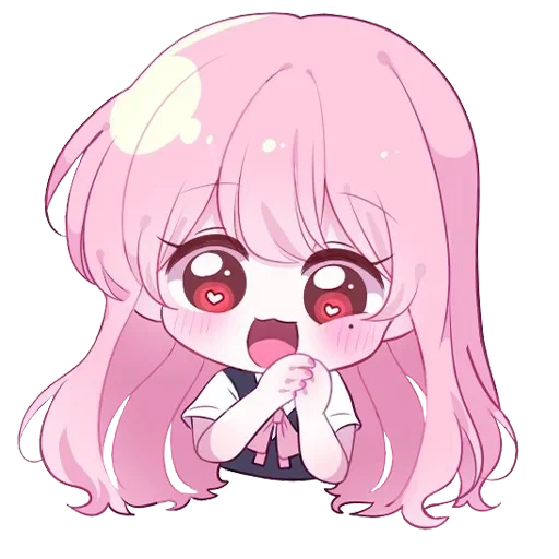 manzana, yuno gasai chibi, personajes de anime, lindos dibujos de chibi, anime lindos dibujos