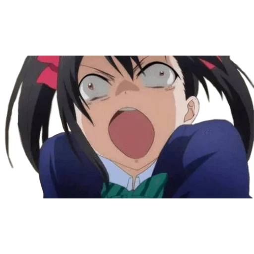 anime, el anime es divertido, la cara del meme de anime, personajes de anime, anime nico yazava