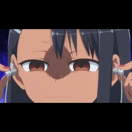 nagatoro san, anime girl, personaggio di anime, igiranaide nagatoro san