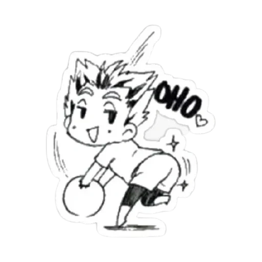 bokuto chibby, chibi de anime de voleibol, dibujos por anime de voleibol, voleibol de anime bokuto chibi, chibi de voleibol de anime para colorear