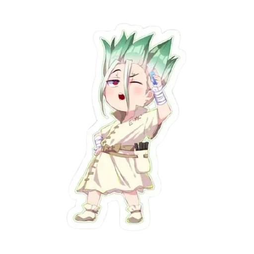 personagens de anime, dr stone art, anime dr stone chibi, dr stone senka chibi, anime dr stone asagiri