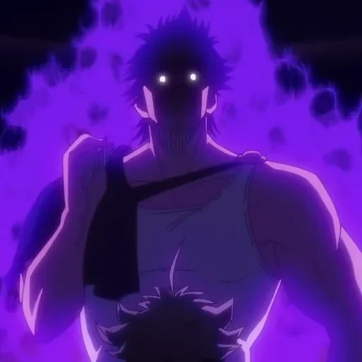 trébol negro, yuno black clover, trébol negro de yami, clip de trébol negro, capitán de trébol negro yami