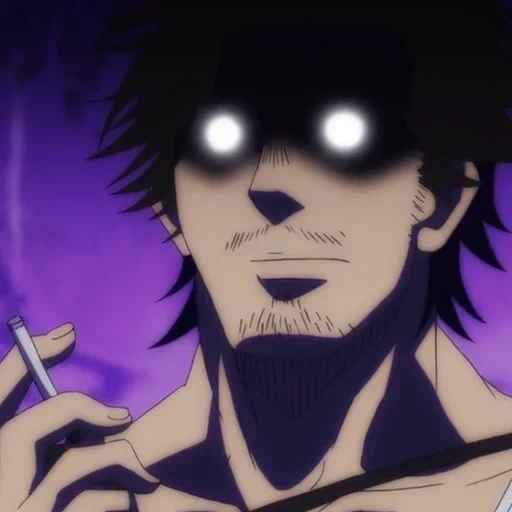 trèfle noir, trèfle noir, trèfle noir yami, anime de trèfle noir, commandant yami black clover