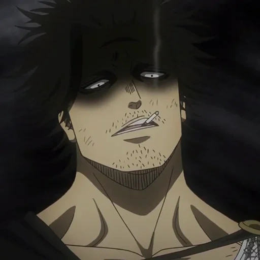 trèfle noir, trèfle noir, maksim gorky, épisode black clover 140, capitaine de trèfle noir yami