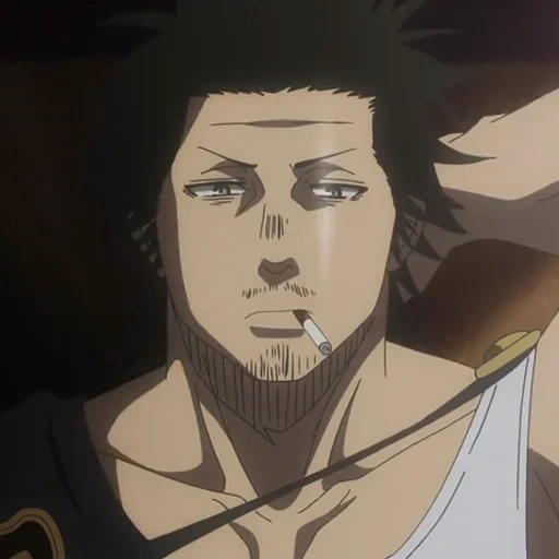 yami sukekhiro, trevo preto, yami sukehiro, capitão yami black clover, capitão de trevo preto bykov