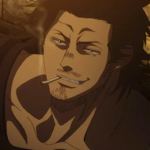 yami sukehiro, seni yami sukekhiro, yami black clover, anime clover hitam, anime black clover capital yami