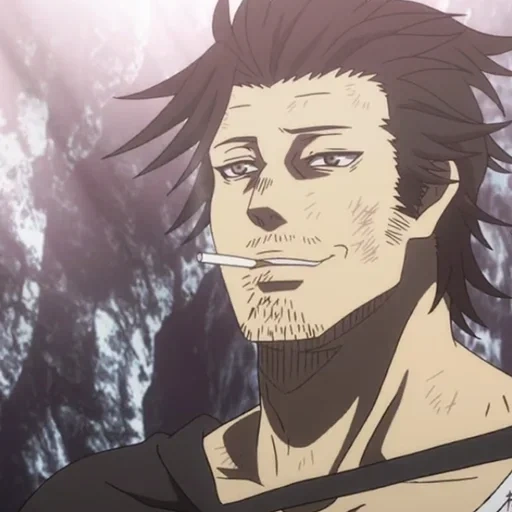 yami sukehiro, clover hitam, karakter anime, kapten clover hitam yami, black clover yami sekekhiro