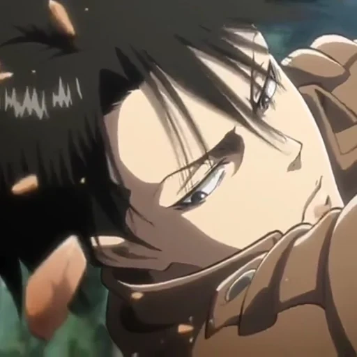 l'attacco dei titani, levi ackerman, levi crying screen, titan attack levy, l'attacco dei titani al caporale levy