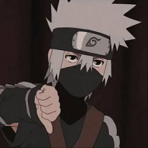 kakashi chatake head, kakashi chatake, junger kakashi hhatake, kakashi, rin obototo kakashi