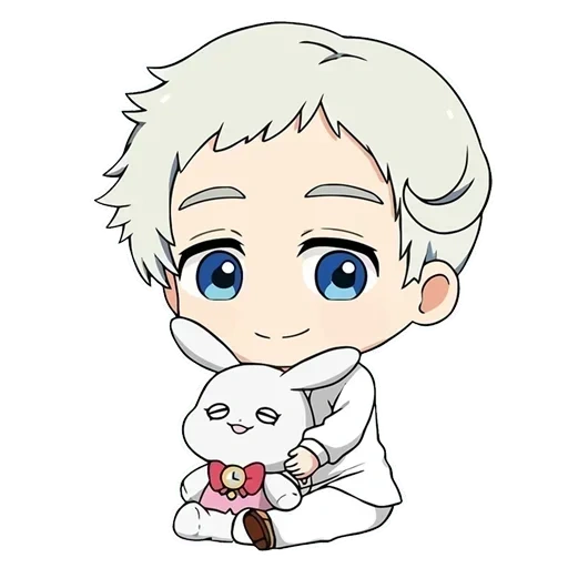 dibujos lindos chibi, norman neverland chibi, anime chibi, chibi, norman promised neverland chibi