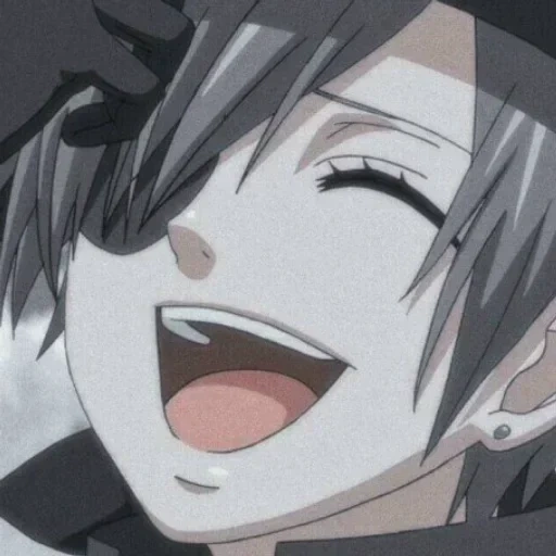 ciel phantomhew laughs, dark butler ciel smile, dark butler ciel laughs, dark butler ciel, ciel phantomhaw