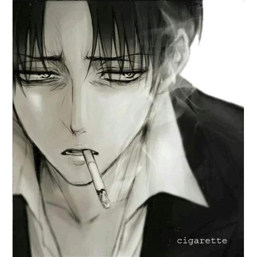 levy ackerman, anime dengan rokok, biliar yang mematikan, levy ackerman merokok, levy ackerman dengan rokok