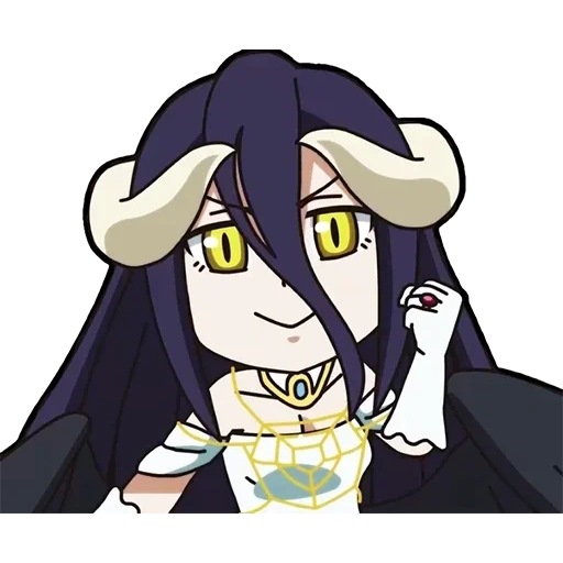 albédo, albedo chibi, suzerain d'albédo, lord albedo