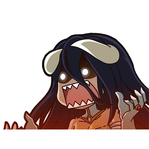 albedo, albedo de chibi, animação albedo, rei do albedo de anime