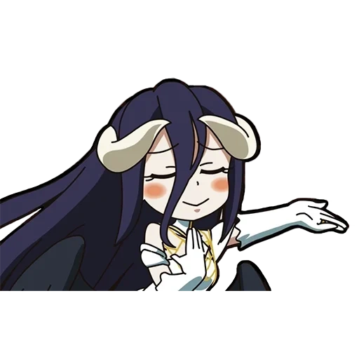 albédo, albedo chibi, suzerain d'albédo, lord albedo chibi