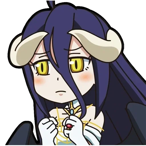 albédo, albédo, albedo chibi, suzerain d'albédo